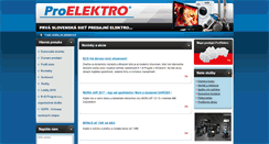 Desktop Screenshot of proelektro.sk