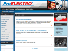 Tablet Screenshot of proelektro.sk